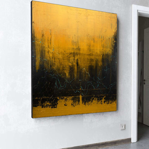 Gold & Silver Abstract Paintings