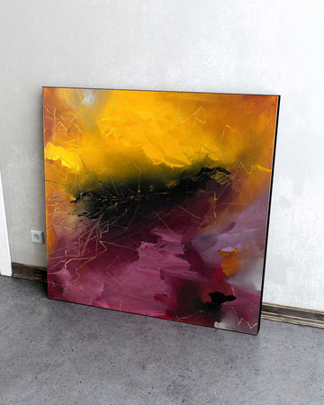 Back in the Deep / 36''x 36''/ Acrylic on Canvas / 2025