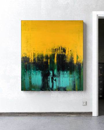 Down by the Water / 63''x 55''/ Acrylic on Canvas / 2025