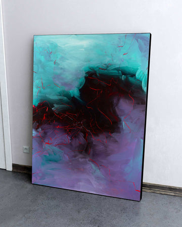 Echoes of Silence / 48''x 36''/ Acrylic on Canvas / 2025