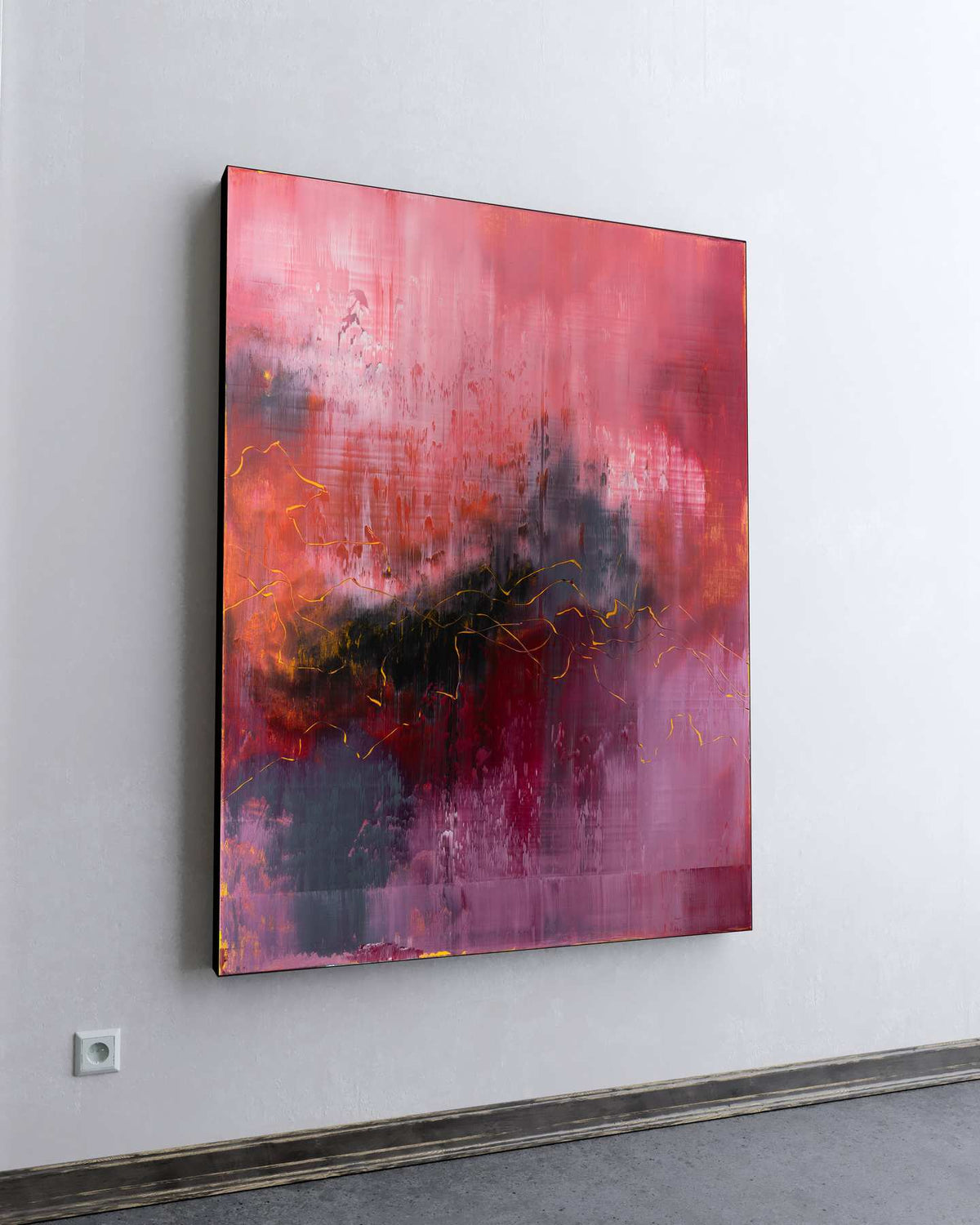 Large Abstract Painting - Echoes of You - 48x36 Inch Acrylic on