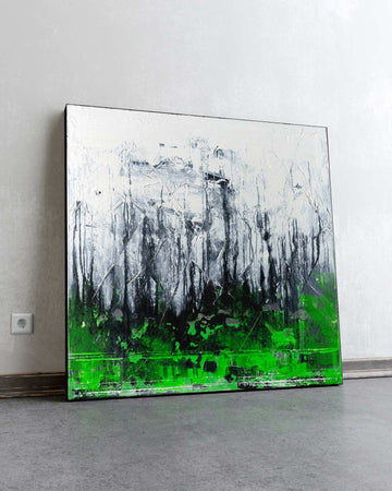 In the End / 36''x 36''/ Acrylic on Canvas / 2025