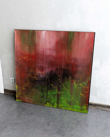 Kiss That Will Blow Your Mind / 36''x 36''/ Acrylic on Canvas / 2025