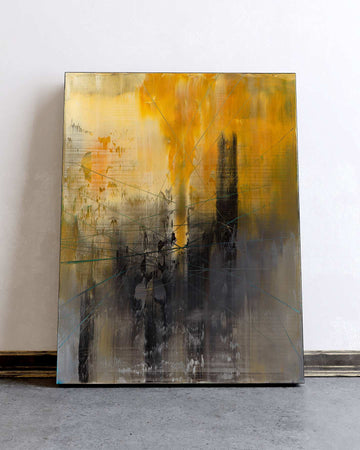 Light Interrupted / 40''x 30''/ Acrylic on Canvas / 2025