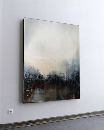 Lost in a Cloud / 48''x 36''/ Acrylic on Canvas / 2025