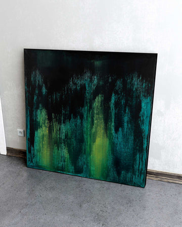 Midnight is where the day begins / 36''x 36''/ Acrylic on Canvas / 2024