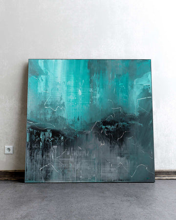 Out in the Dark / 36''x 36''/ Acrylic on Canvas / 2025
