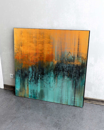 Quiet Night / 36''x 36''/ Acrylic on Canvas / 2025