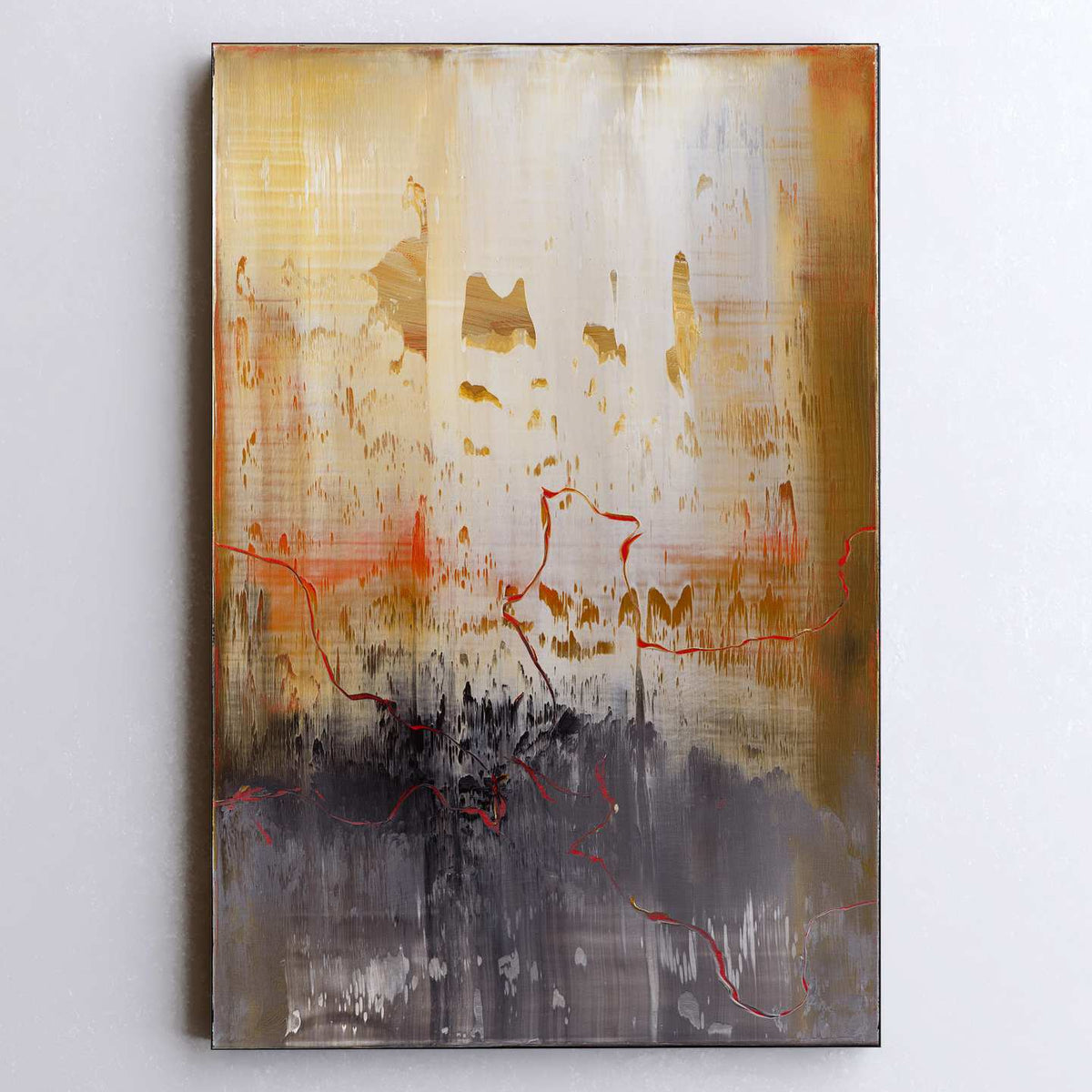 Shadows Folded Twice - 30x20 Inch Acrylic on Canvas– Nemanja