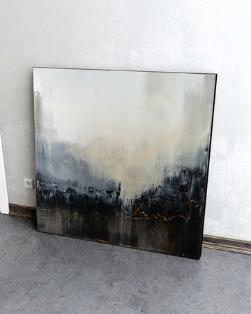 Shifting Equilibrium / 36''x 36''/ Acrylic on Canvas / 2025