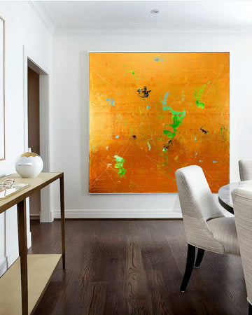 Splash of Gold / 59''x 59''/ Acrylic on Canvas / 2024