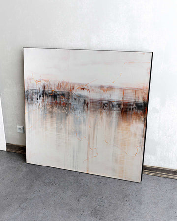 The Weight of Light / 36''x 36''/ Acrylic on Canvas / 2025