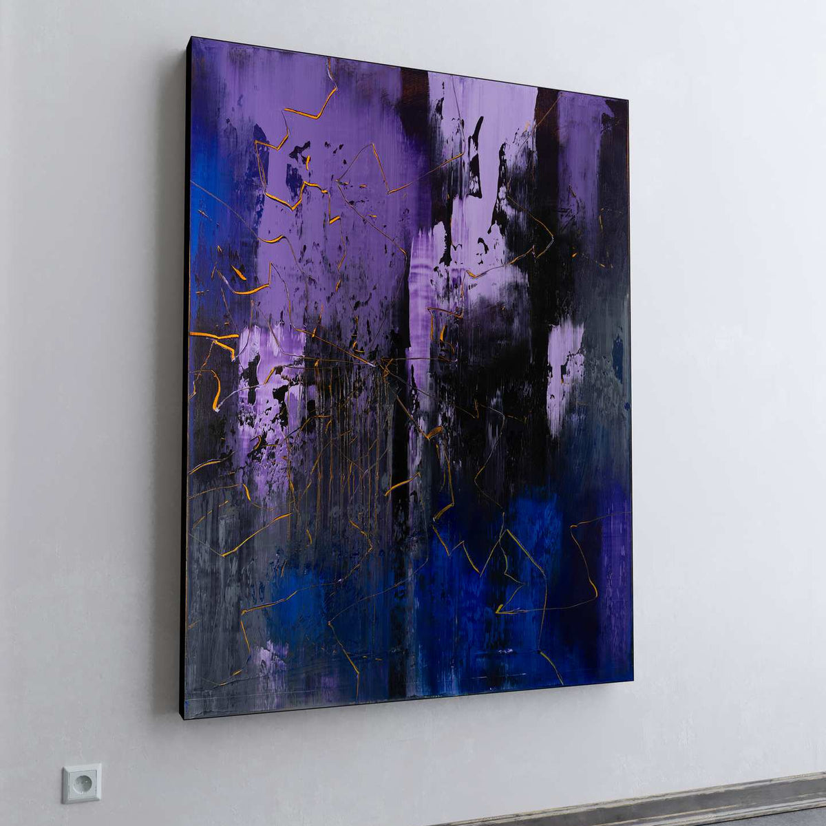 絵画 Acrylic Paint (Abstract Painting) Large Abstract Painting - Twists Inside - 48x36 Inch Acrylic on