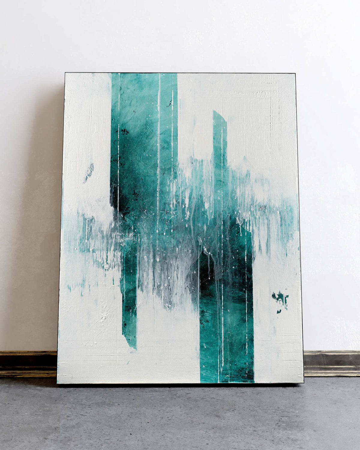 Under The Glaciers - 40x30 Inch Acrylic on Canvas– Nemanja Nikolic