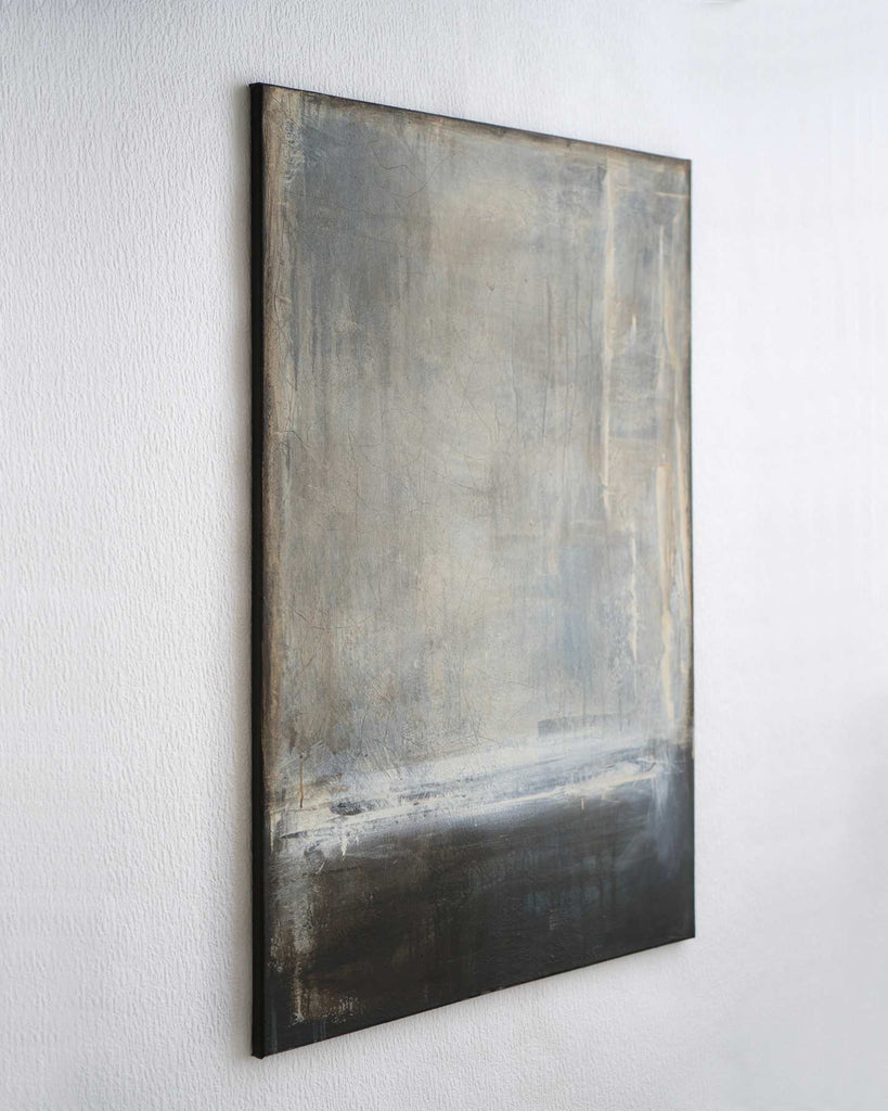 Abstract Original Painting-Broken Distance / 24''x 36''/ Acrylic on Canvas / 2018 - By Nemanja Nikolic