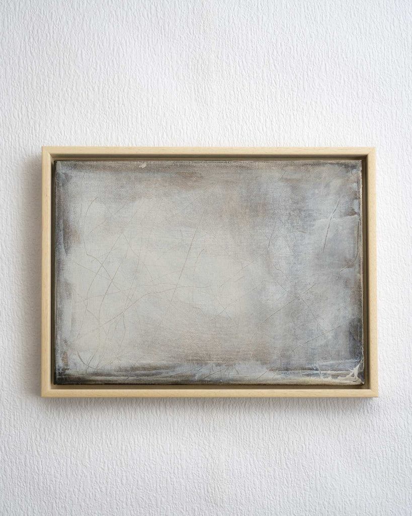Abstract Original Painting-Broken Monolith / 16''x 12''/ Acrylic on Canvas / 2018 - By Nemanja Nikolic