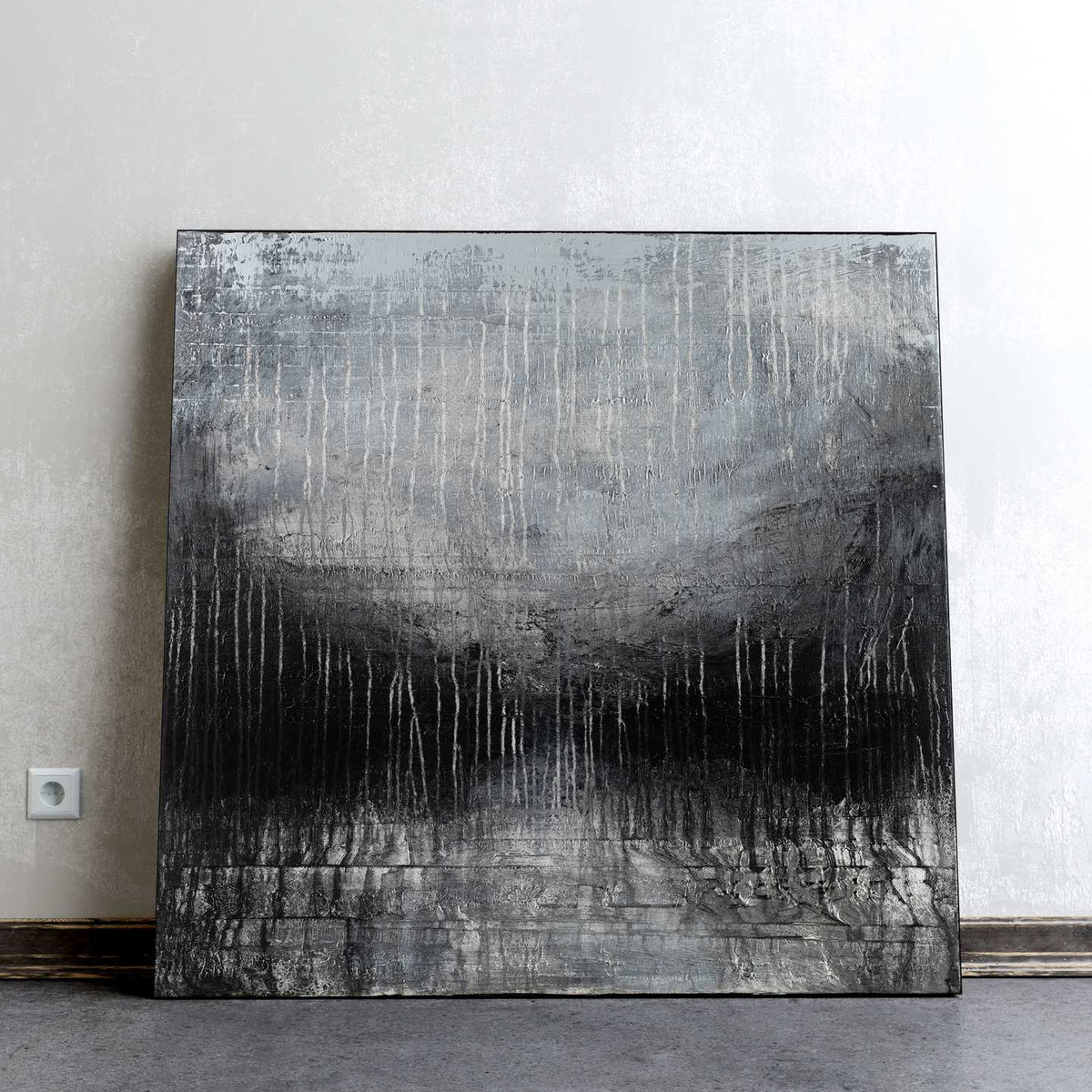 Acryl Painting 作者不明 Large Abstract Painting - Cinereus - 36x36 Inch Acrylic on Canvas