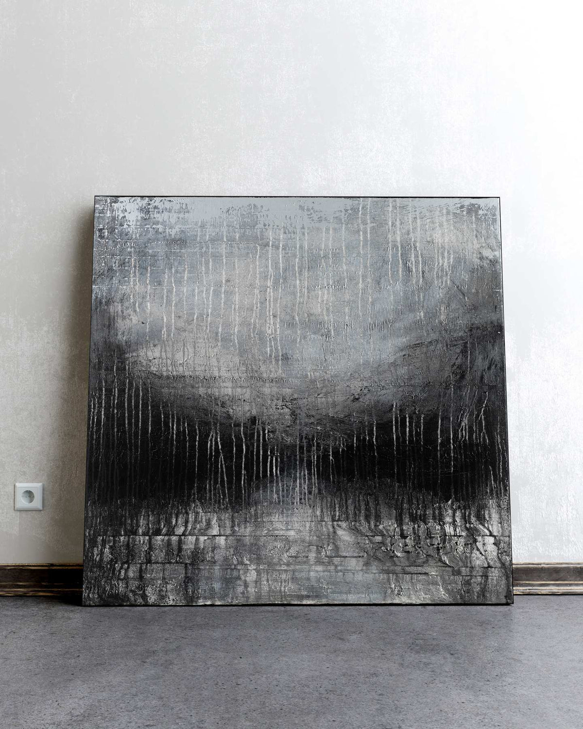 Large Abstract Painting - Cinereus - 36x36 Inch Acrylic on Canvas