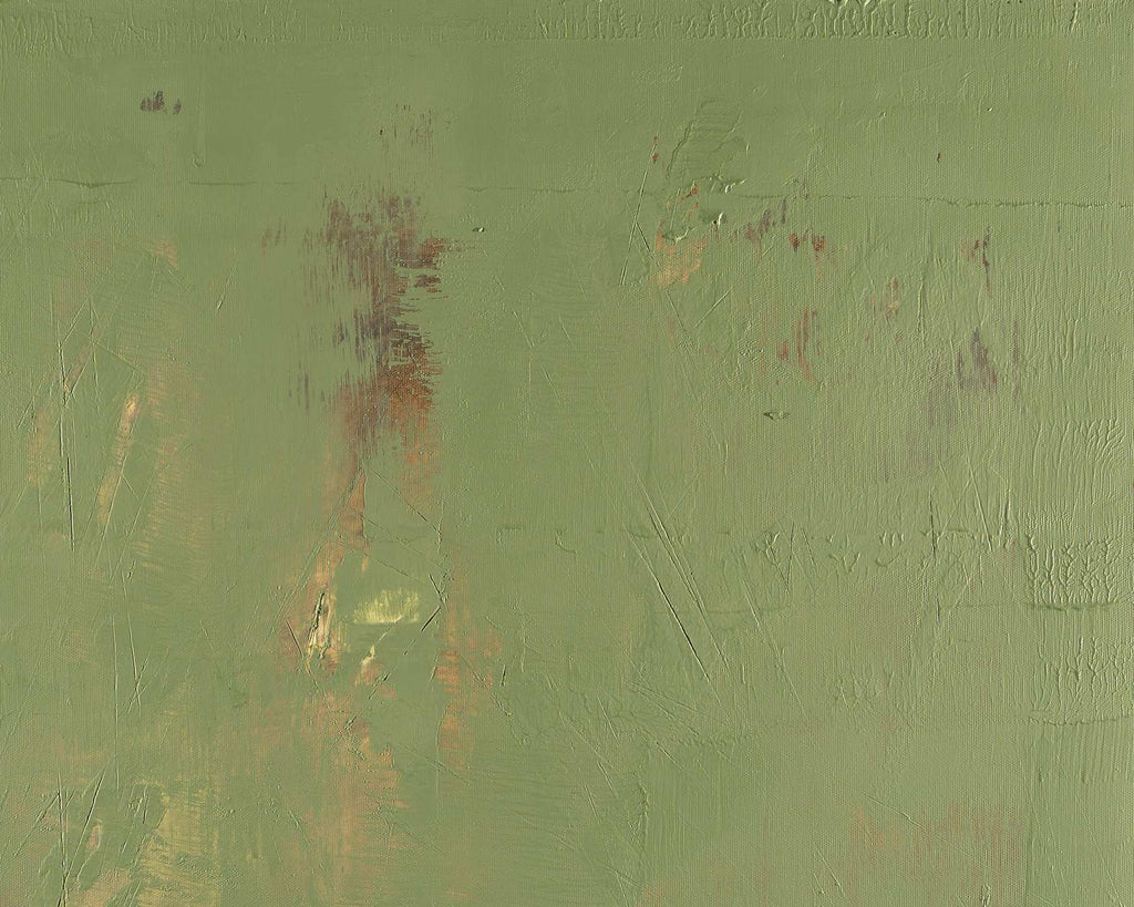 Abstract Original Painting-Grass Green Composition / 38''x 30''/ Acrylic on Canvas / 2019 - By Nemanja Nikolic