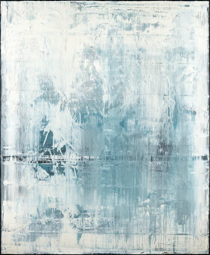 Abstract Original Painting-Into the Glacier / 46''x 38''/ Acrylic on Canvas / 2019 - By Nemanja Nikolic