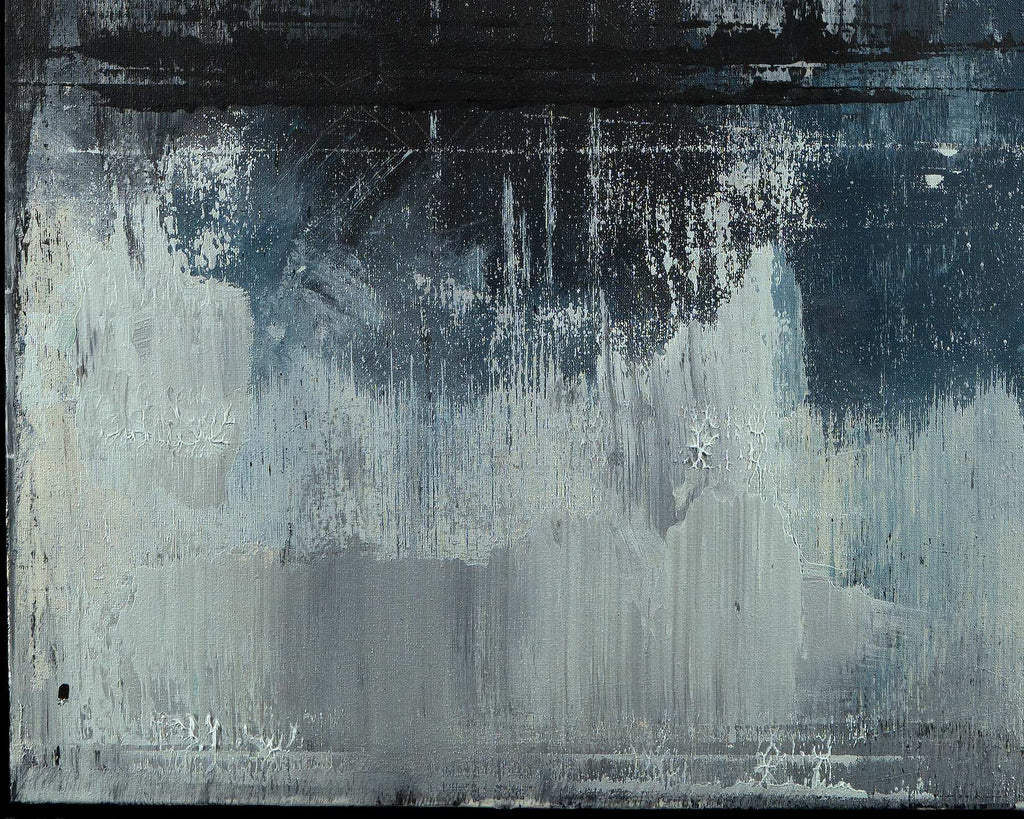 Abstract Original Painting-Silent Storms / 30''x 20''/ Acrylic on Canvas / 2019 - By Nemanja Nikolic